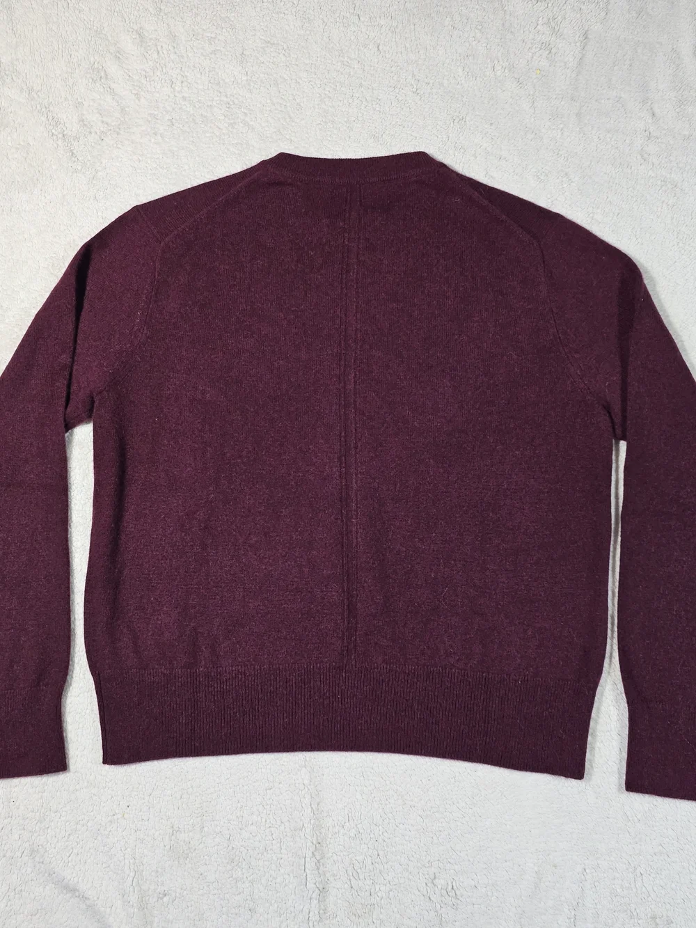 White + Warren Women's Crewneck Sweater - Wine 100% Cashmere.